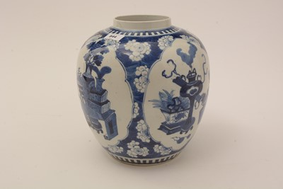 Lot 844 - Chinese Blue and White ginger Jar, 19th Century