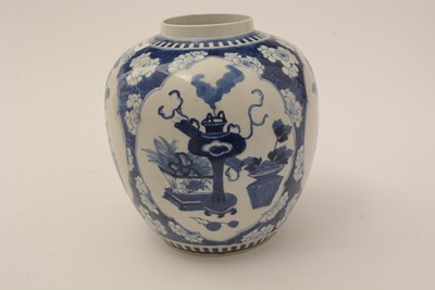 Lot 844 - Chinese Blue and White ginger Jar, 19th Century