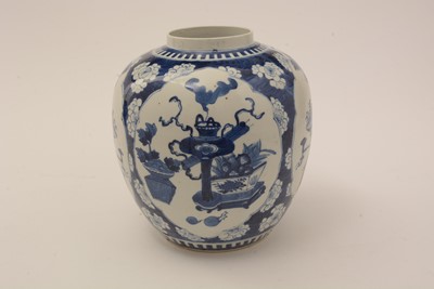 Lot 844 - Chinese Blue and White ginger Jar, 19th Century