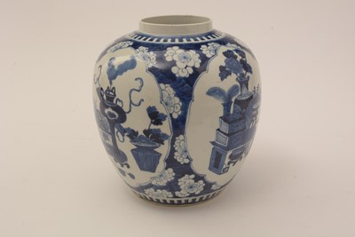 Lot 844 - Chinese Blue and White ginger Jar, 19th Century