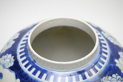 Lot 844 - Chinese Blue and White ginger Jar, 19th Century