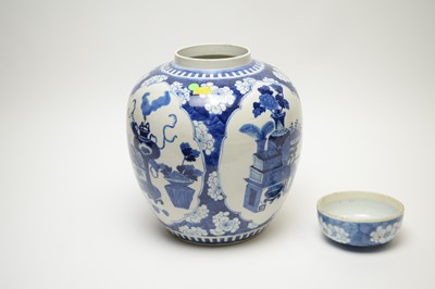 Lot 844 - Chinese Blue and White ginger Jar, 19th Century