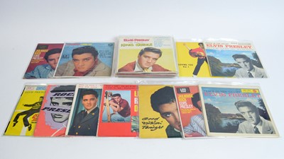 Lot 388 - 22 rare and foreign pressings of Elvis 7" singles and EPs