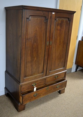 Lot 80 - A 19th Century  Victorian oak wardrobe