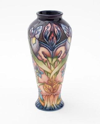 Lot 151 - A Limited Edition Moorcroft Geneva (Gentian) pattern vase, designed by Philip Gibson
