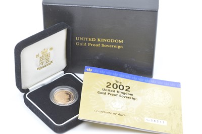 Lot 925 - Queen Elizabeth II gold proof sovereign, 2002 Golden Jubilee