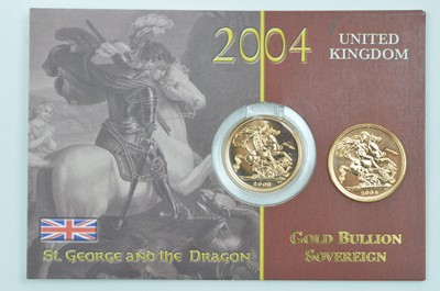 Lot 949 - Royal Mint United Kingdom: Queen Elizabeth II gold sovereign, 2004