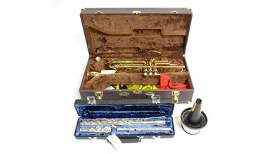 Lot 458 - Elkhart cased flute