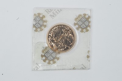 Lot 941 - Royal Mint United Kingdom: Queen Elizabeth II gold sovereign, 2012