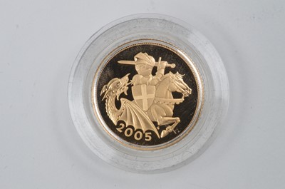 Lot 921 - Royal Mint United Kingdom: Queen Elizabeth II gold proof sovereign, 2005