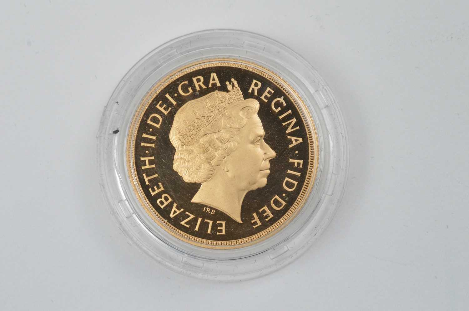 Lot 923 - Queen Elizabeth II gold Two Pounds, 2002, encapsulated.