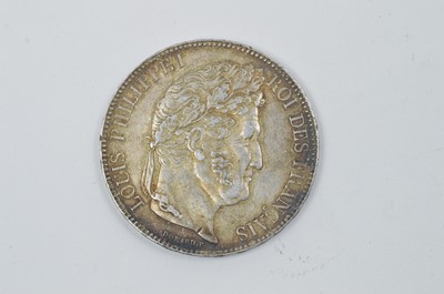 Lot 882 - France: Louis Philippe 5 francs, 1843a.