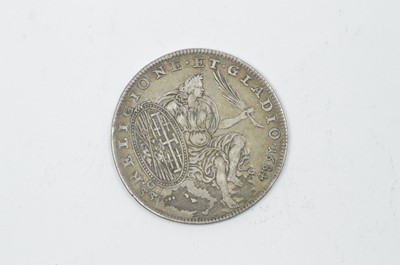 Lot 885 - Italy, Naples: Carlo II half ducato, 1684ag-a.