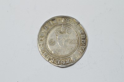Lot 887 - United Kingdom: Edward VI hammered silver shilling, third period, mm tun.