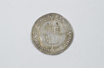 Lot 888 - United Kingdom: Edward VI hammered silver shilling, third period, mm tun.