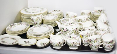 Lot 232 - An extensive Wedgwood ‘Hathaway Rose’ pattern dinner and tea service