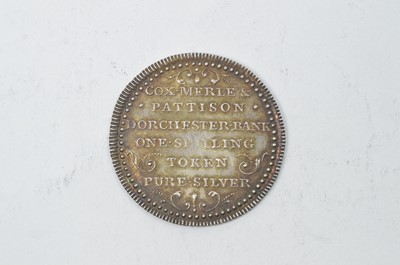 Lot 908 - Dorset, Dorchester, Robert Cox, William Merle and Robert Pattison, Shilling, 1811
