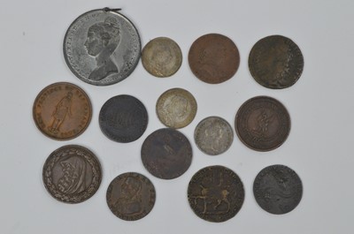 Lot 913 - A selection of 19th Century tokens, later copies and other coinage