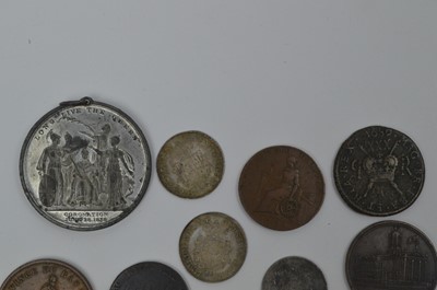 Lot 913 - A selection of 19th Century tokens, later copies and other coinage