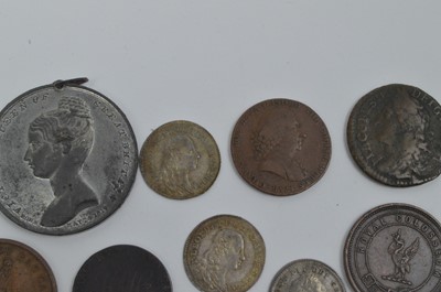 Lot 913 - A selection of 19th Century tokens, later copies and other coinage