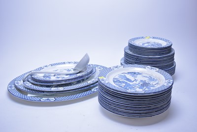 Lot 259 - A Wood & Sons ‘Yuan’ pattern blue and white part dinner service; and other dinnerware