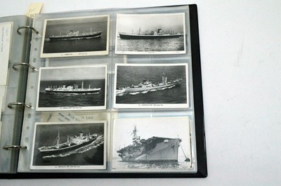 Lot 717 - An album of 20th Century postcards and photographs depicting merchant/passenger ships