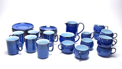 Lot 269 - An extensive Denby ‘Midnight’ pattern blue stoneware dinner service