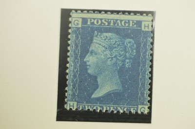 Lot 793 - A selection of GB QV 1d. reds and 2d. blues