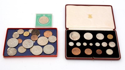 Lot 227 - Royal Mint 1937 George VI Specimen set and other coins