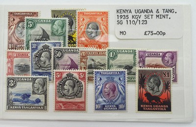 Lot 788 - Kenya Uganda & Tanganyika GV 1935 set from 1c to £1