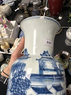 Lot 331 - A Chinese blue and white ceramic vase