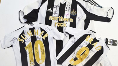Lot 705 - Three Newcastle United signed shirts