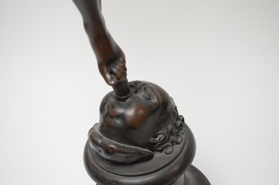 Lot 235 - After Giambologna (Italian 1529-1608): Mercury flying on the breath of Zephyr.
