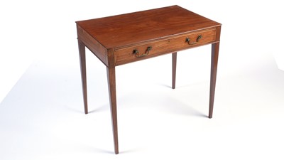 Lot 1166 - A George III mahogany side table/desk.