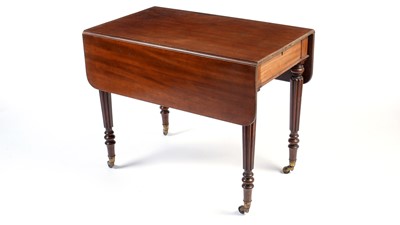 Lot 1173 - Gillows: a George IV mahogany Pembroke table.