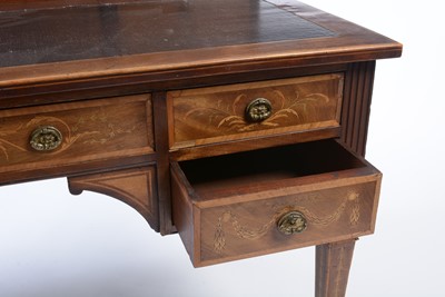 Lot 10 - Heal & Son, London: a late Victorian inlaid writing desk.