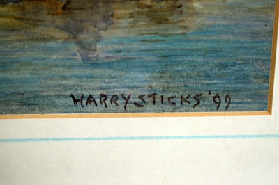 Lot 727 - Harry Sticks - Duncraggan | watercolour