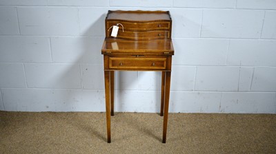 Lot 63 - An attractive Victorian-style lady's small writing desk.