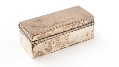 Lot 210 - A silver box, by Stuart Clifford & Co, and other items