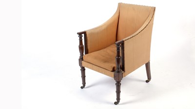 Lot 1121 - A Regency mahogany armchair.