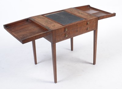 Lot 1124 - A George III mahogany gentleman's dressing table.