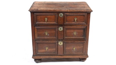 Lot 1126 - A late 17th Century oak chest.