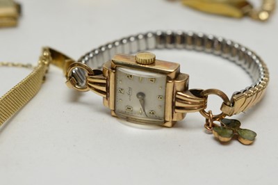 Lot 177 - A selection of cocktail and wrist watches.