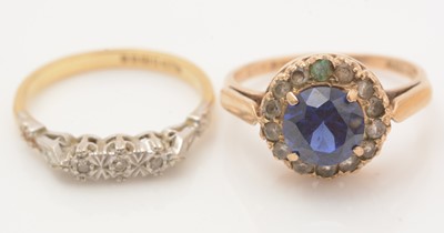 Lot 163 - A selection of rings, set with diamonds and other stones