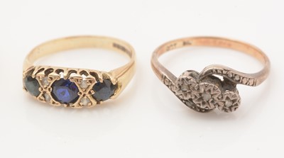 Lot 163 - A selection of rings, set with diamonds and other stones