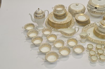 Lot 911 - Wedgwood Gold Florentine Coffee, Tea and Dinner service