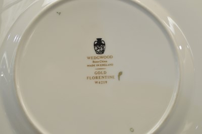 Lot 911 - Wedgwood Gold Florentine Coffee, Tea and Dinner service