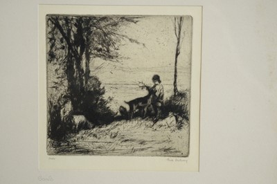 Lot 1029 - Greta Delleany - Goats | etching