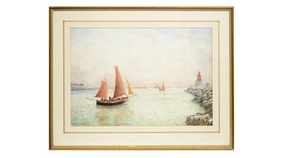 Lot 986 - Bernard Benedict Hemy - Returning Home | watercolour