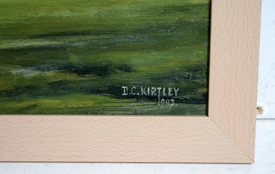 Lot 103 - Dennis Campbell Kirtley - The Furlong Marker at Goodwood | oil